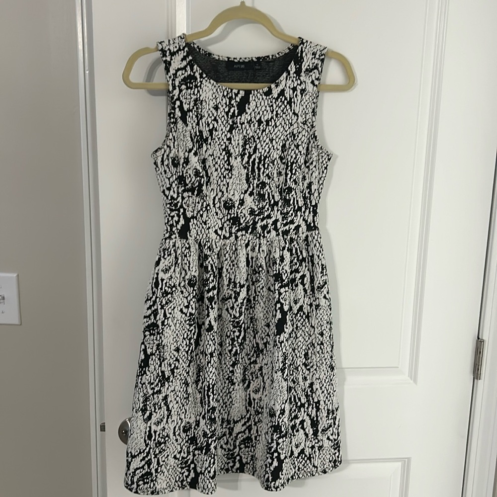 Black and white dress